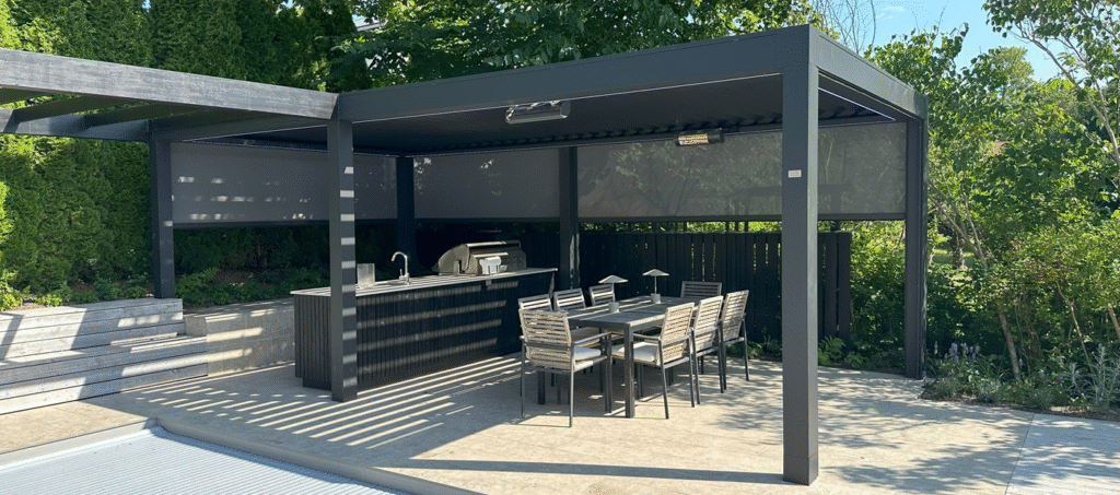 altan med pergola