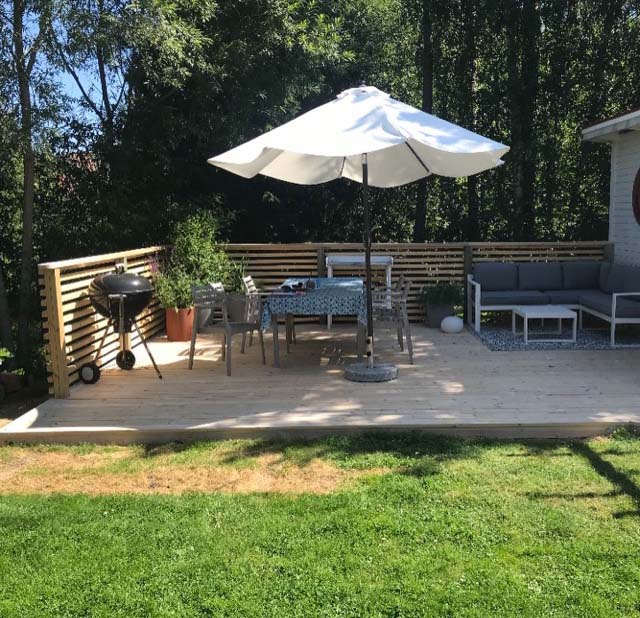 altan med pergola