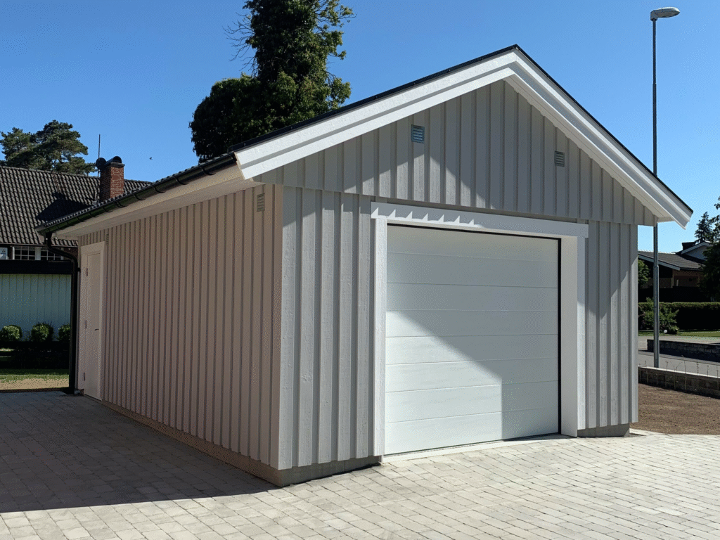 hur stort garage får man bygga utan bygglov