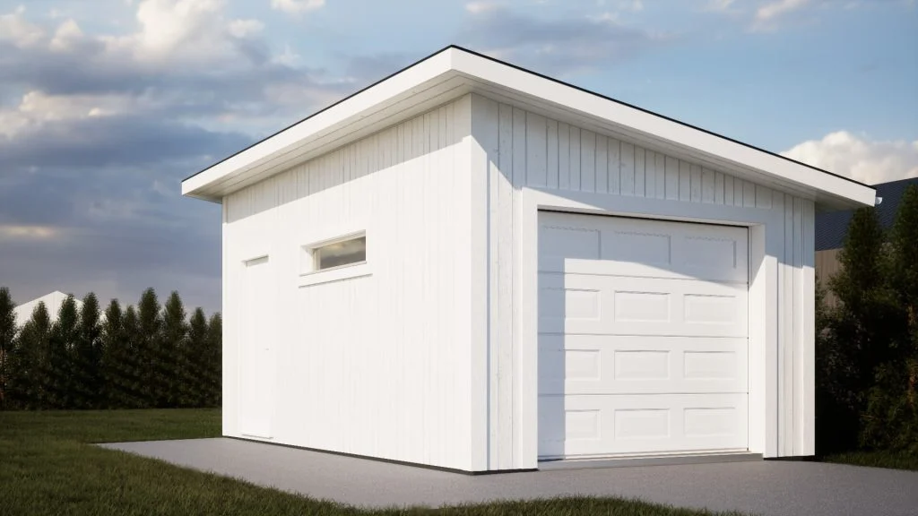 hur stort garage får man bygga utan bygglov