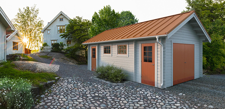 garage med förråd