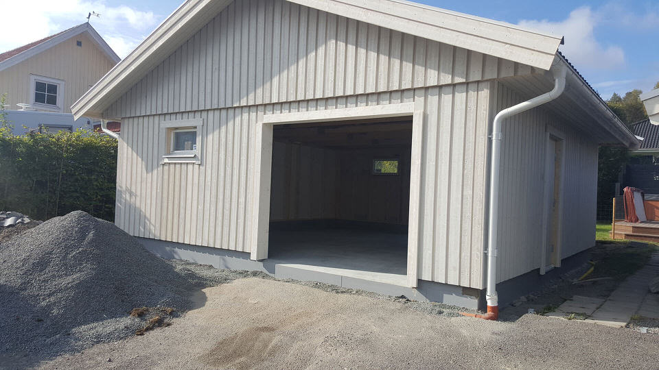 bygga till garage