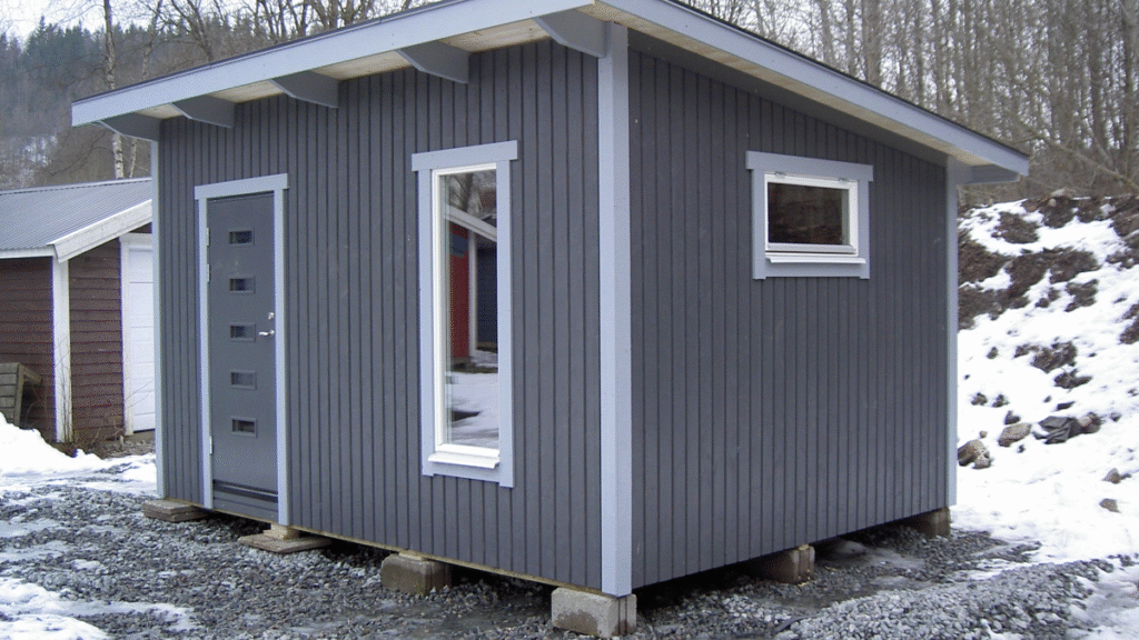 förråd med pulpettak enköping