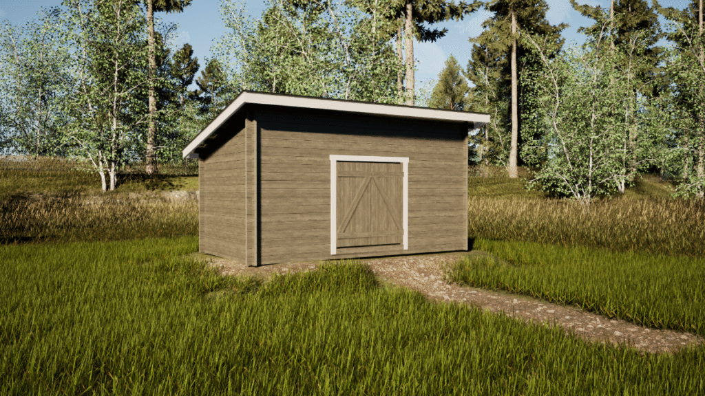 förråd med pulpettak bålsta