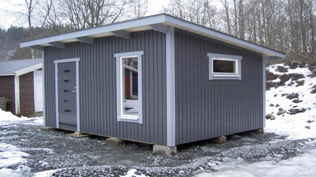 förråd med pulpettak bålsta